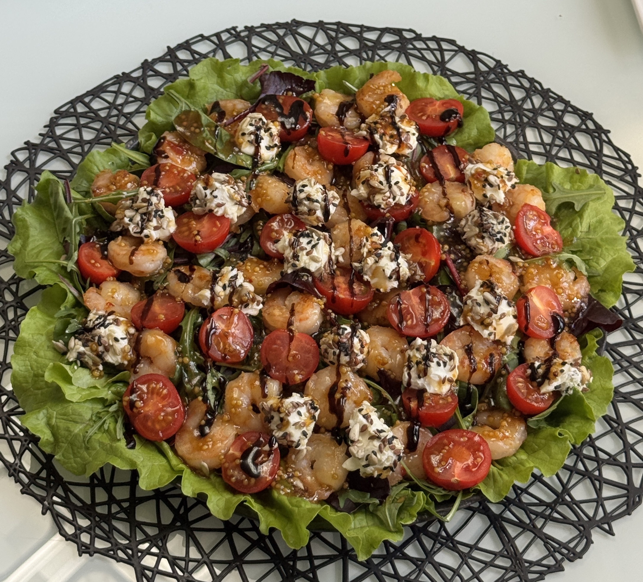 Суперсалат с креветками 