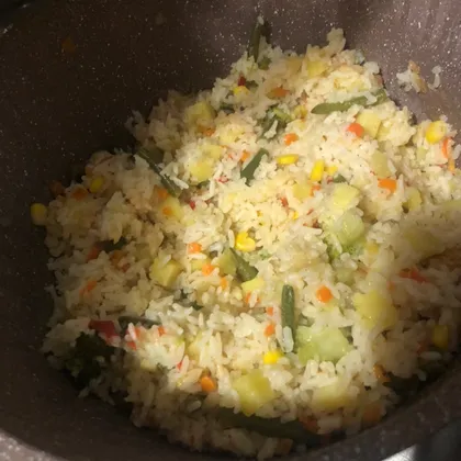 Гарнир из риса и овощей 🥦