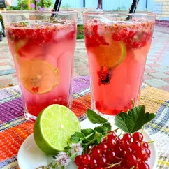 Дачный мохито 🍹с красной смородины