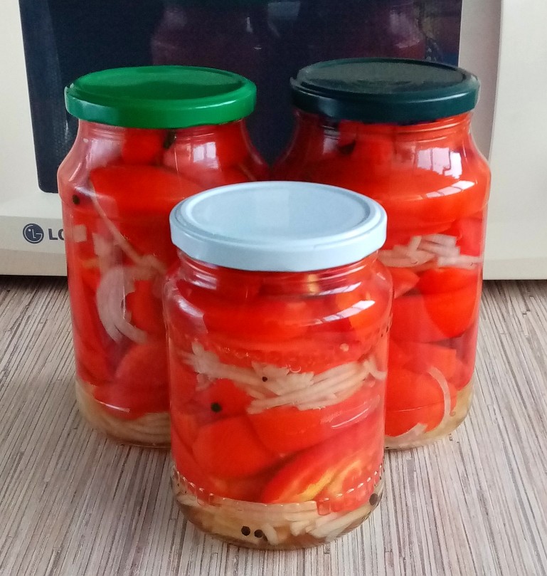 🍅Помидоры по - фински с луком на зиму