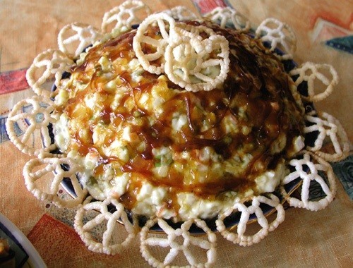 Оливье с карамелью