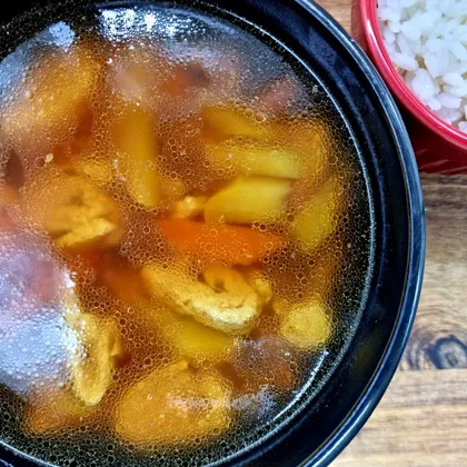 Суп с кабачком по-корейски