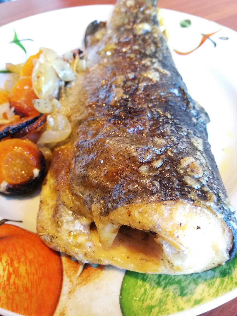 Форель на овощной подушке. 🐟