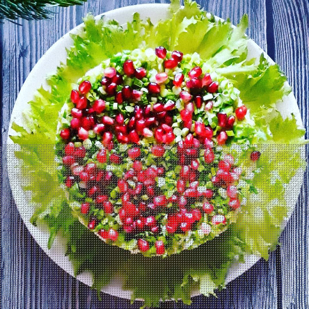 Салат с печенью трески "Новогодний" 🎉🎄🐟🎄🥗🎄🍾🎄🥂🎄🍽🎄🎊