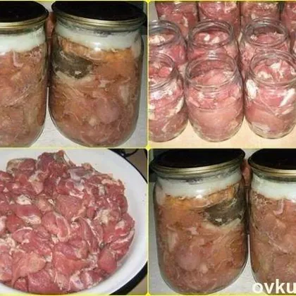 Тушенка из свинины, готовим дома