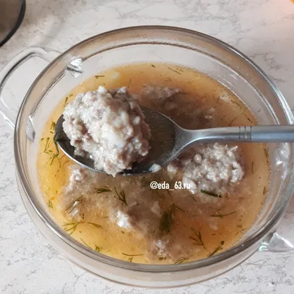 Суп с фрикадельками🍲