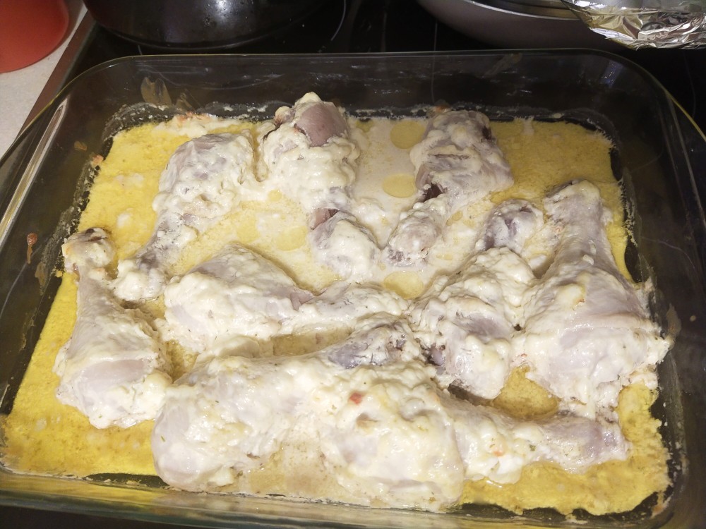 Курочка с чесноком