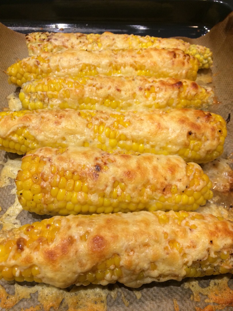 Кукуруза запечённая с сыром