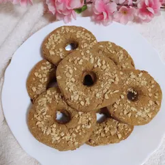 Песочные колечки с арахисовой пастой без глютена