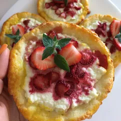 Низкокалорийные ПП ватрушки с клубникой 🍓🍓🍓