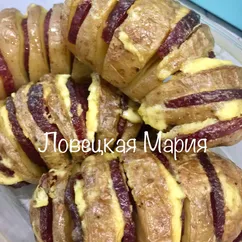 Запечённый картофель с салями