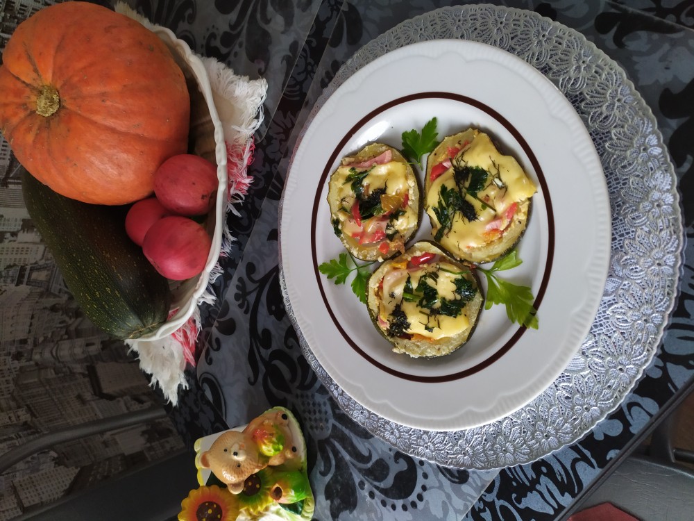 Кабачки фаршированные начинкой