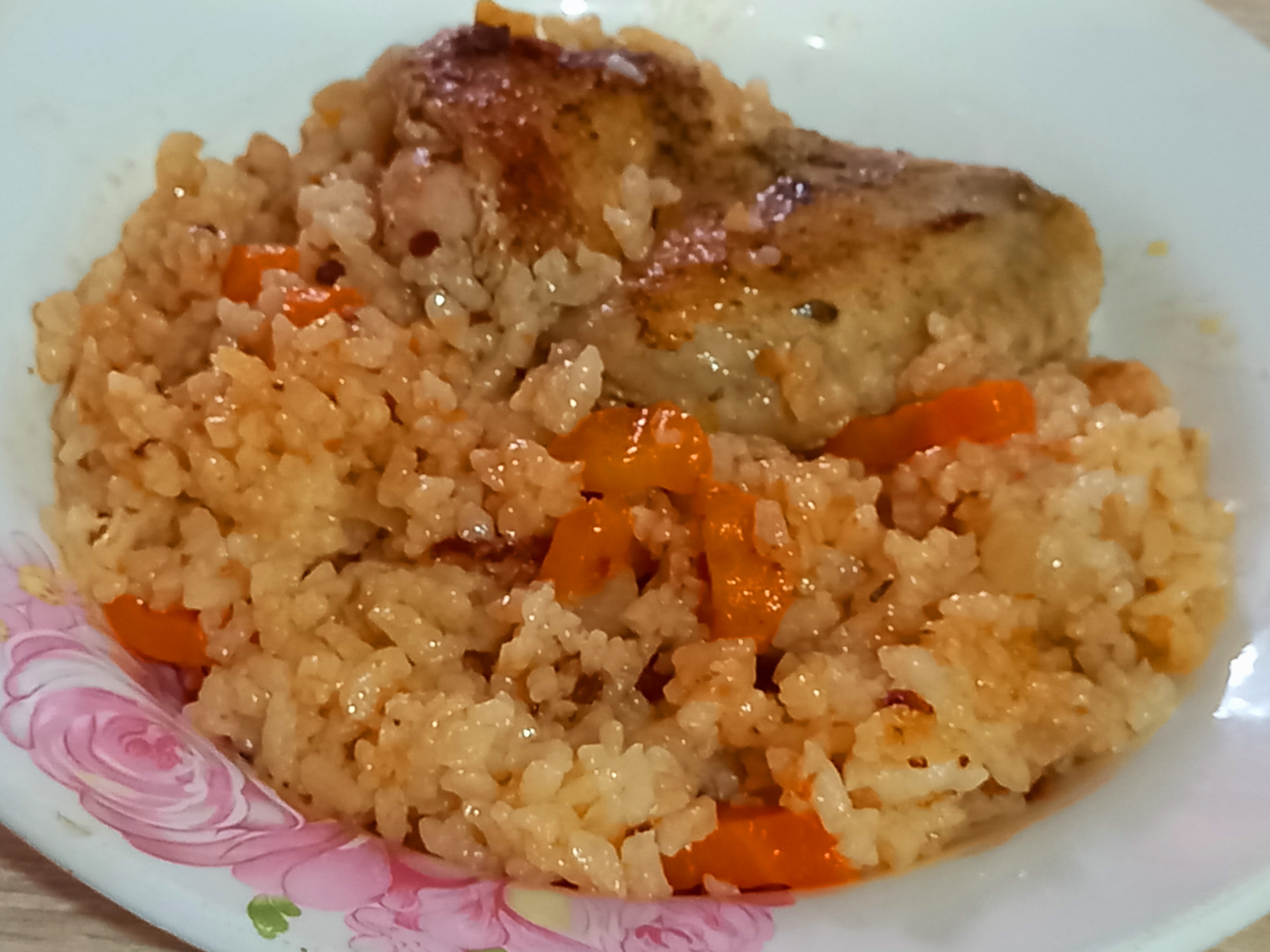 Курица с рисом и овощами