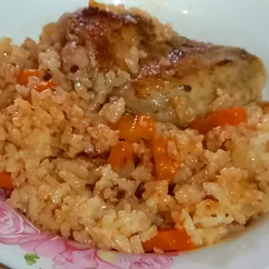 Курица с рисом и овощами