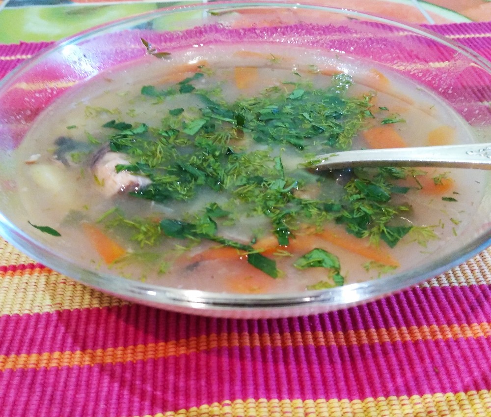 Рыбный суп из головизны