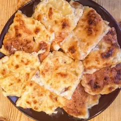 Куриные отбивные с ананасом и сыром