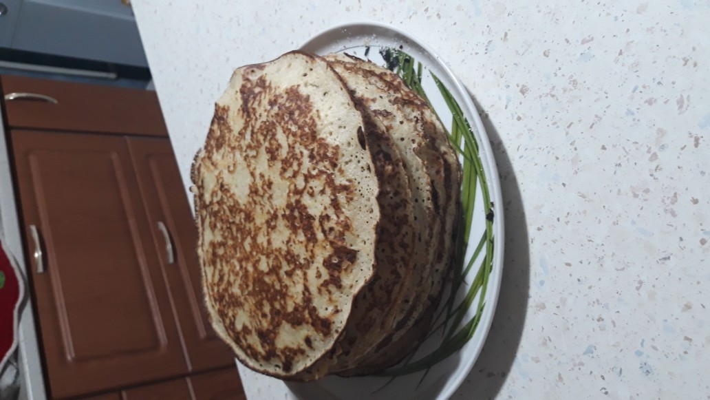 Заварные блины на кефире