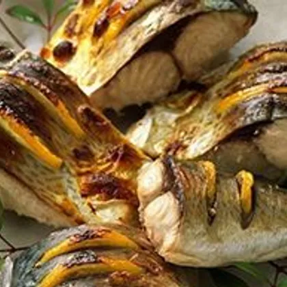 Запеченная скумбрия с апельсином