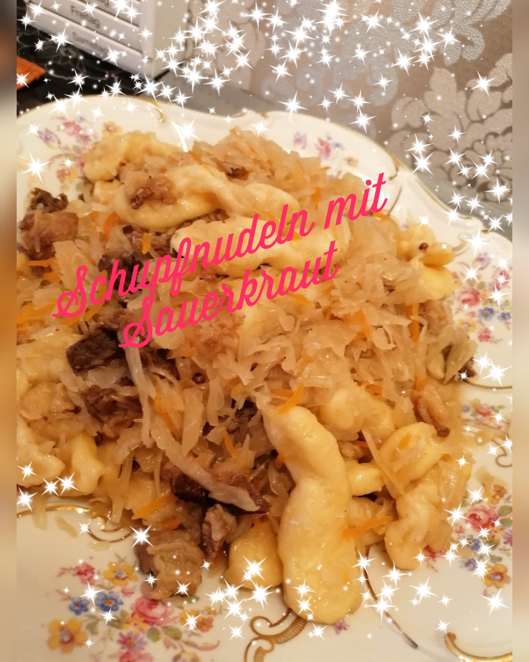 Schupfnudeln mit Sauerkraut / Галушки с квашеной капустой