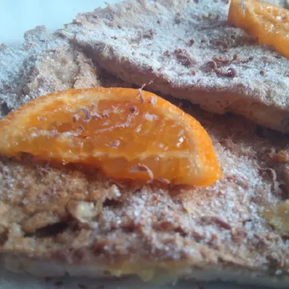 Шоколадный омлет с апельсинами на десерт