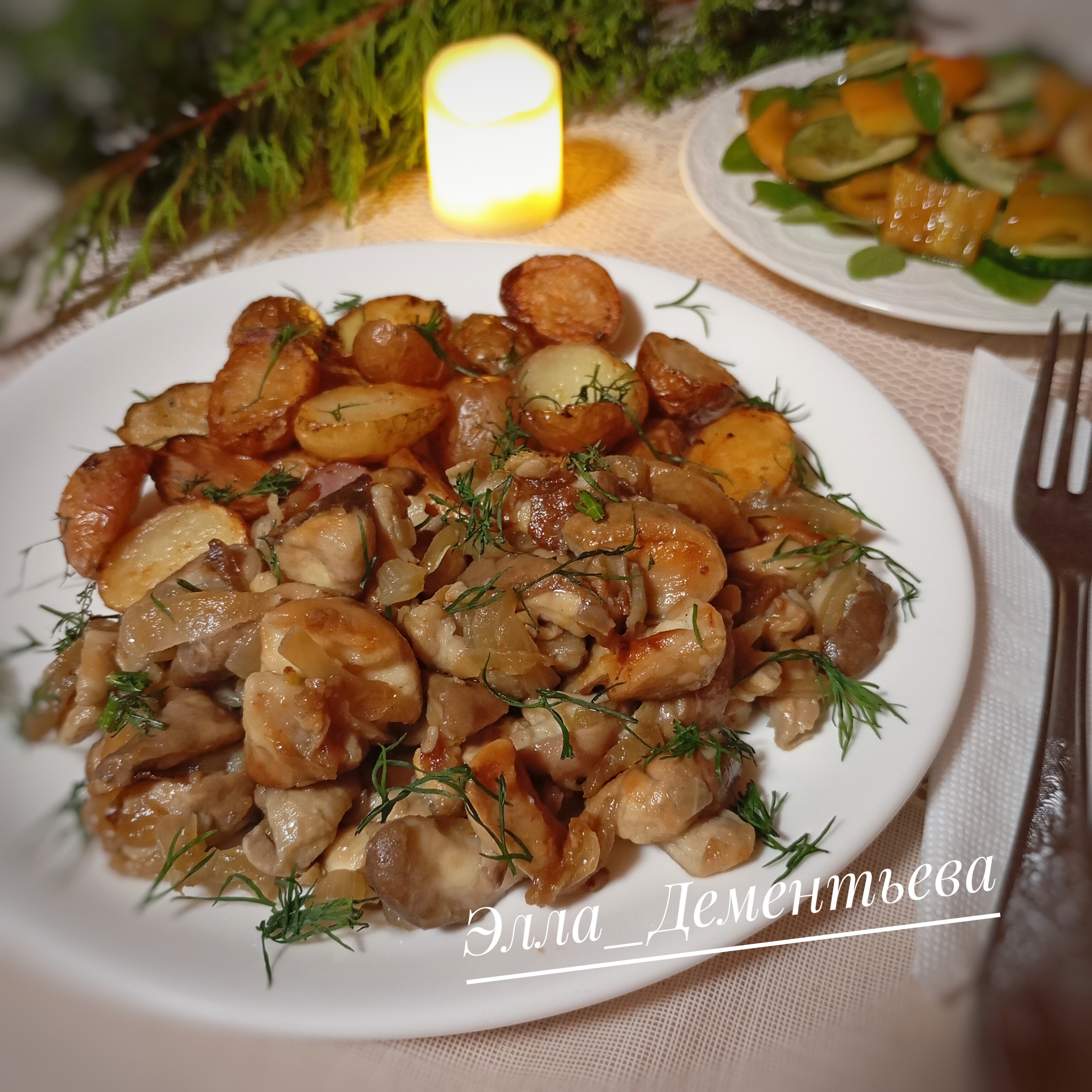 Грибы дождевики жареные с луком