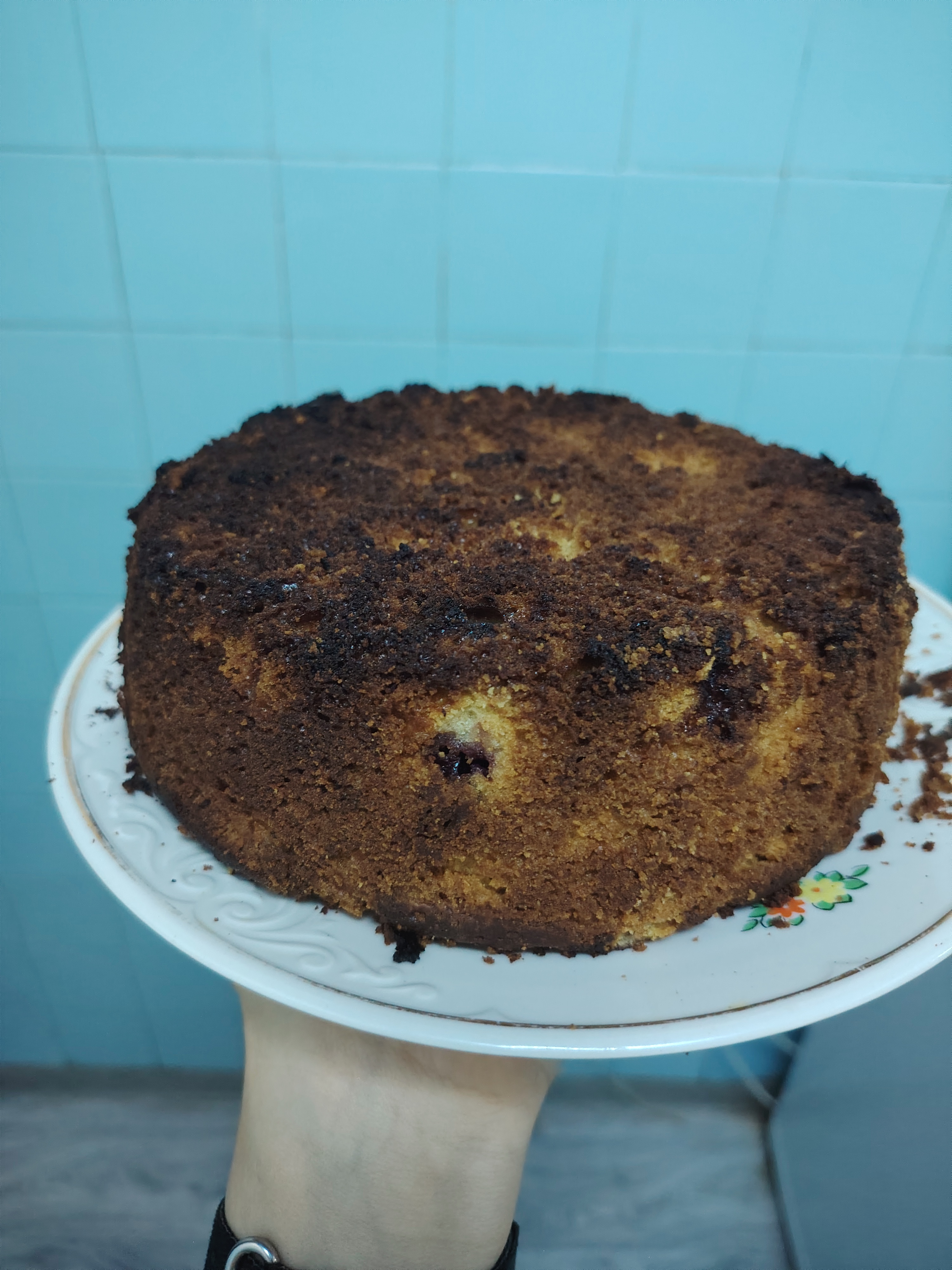 Лимонный кекс с голубикой 