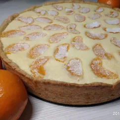 Зимний новогодний творожный пирог с мандаринами 🍊🎄