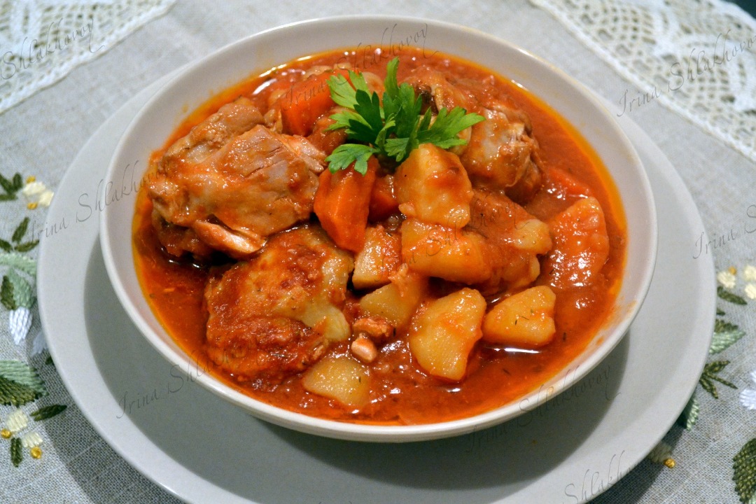 Курица с овощами по-йеменски