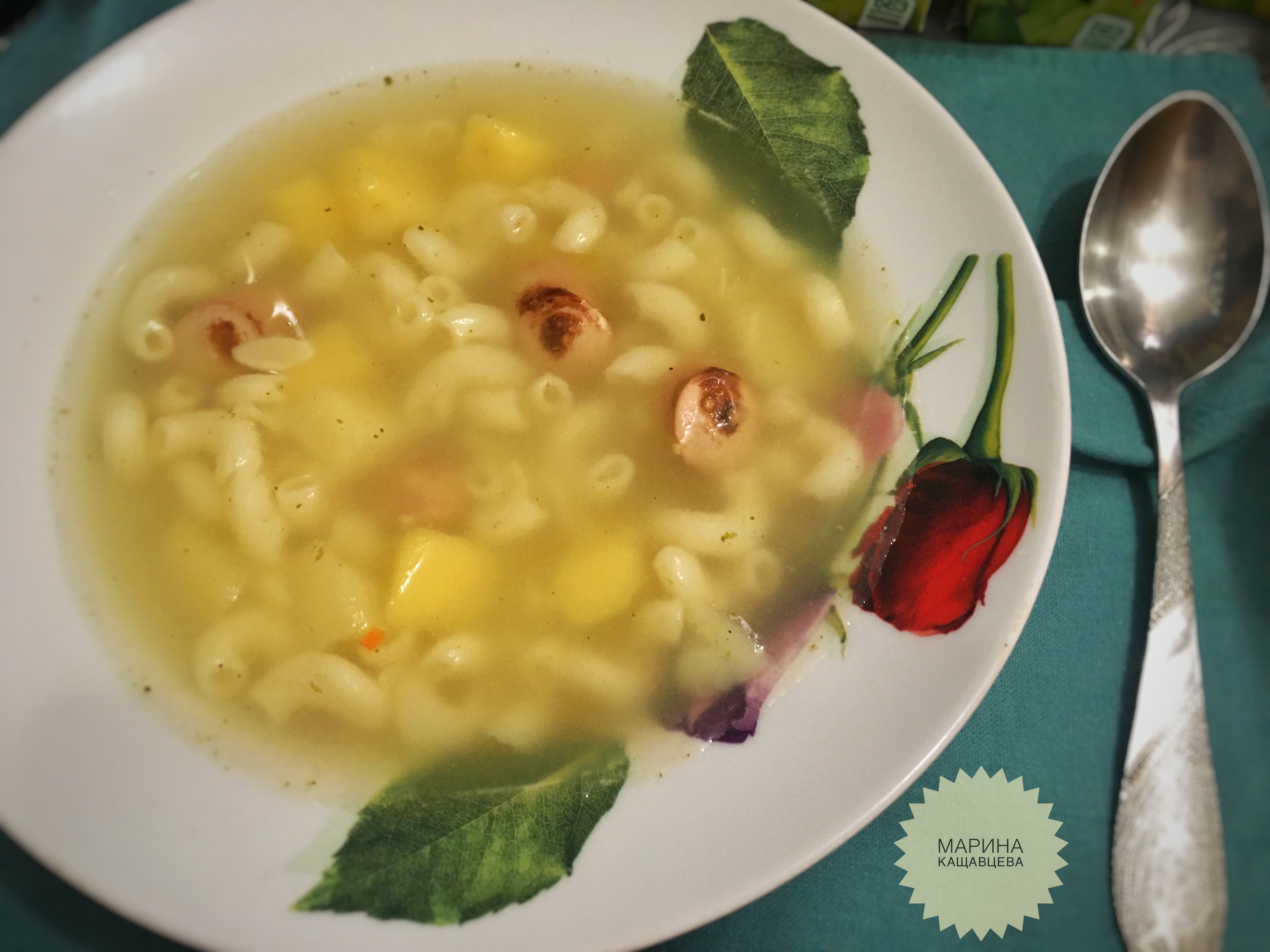 Суп с сосисками 