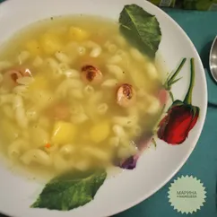 Суп с сосисками