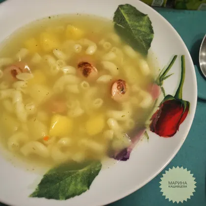 Суп с сосисками 