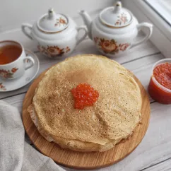 Блины 3 стакана с кипятком