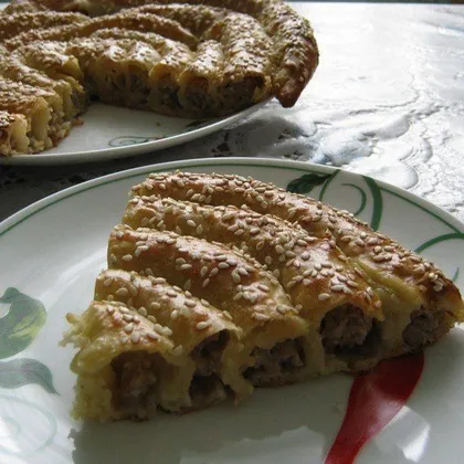 Мясной пирог 'Улитка'
