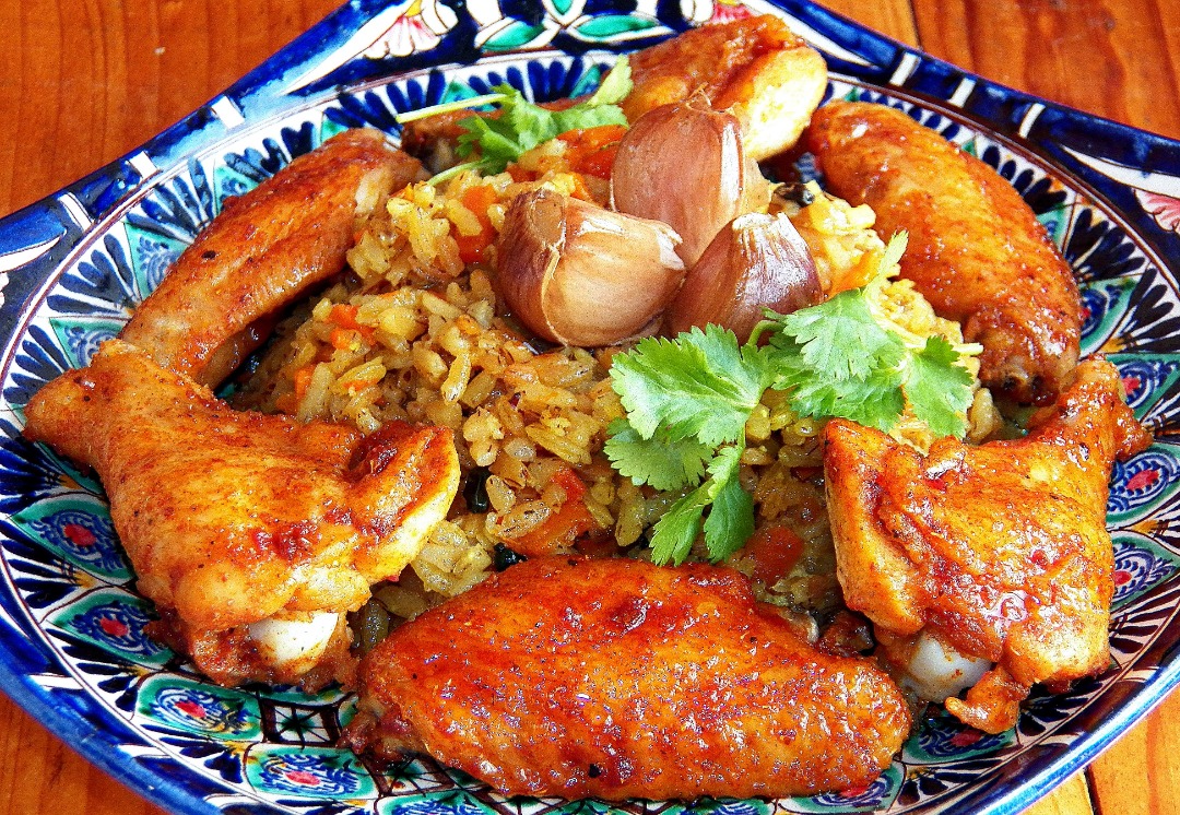 Медовые крылышки с рисом девзира #кулинарныймарафон