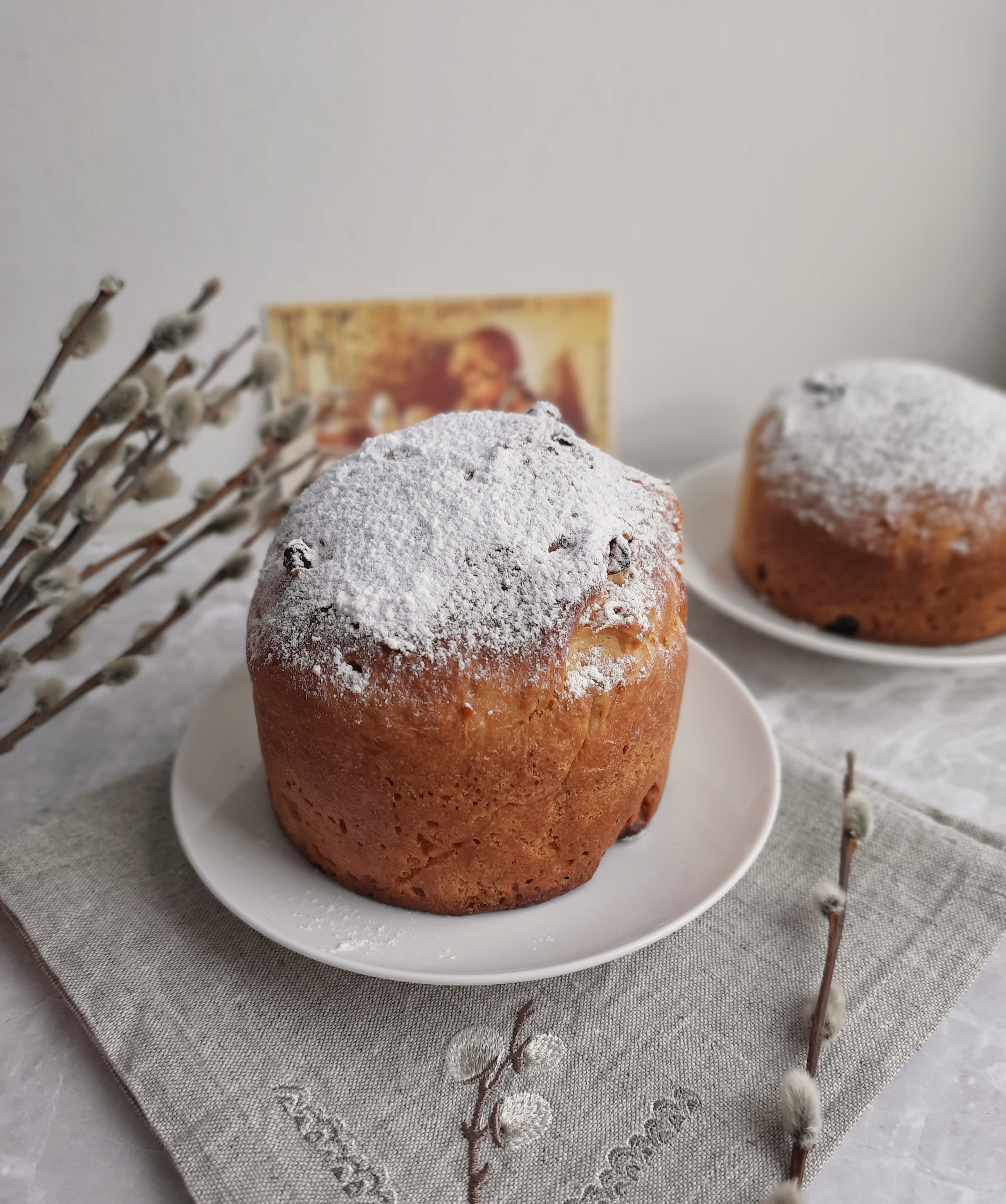 Дрожжевой кулич без замеса