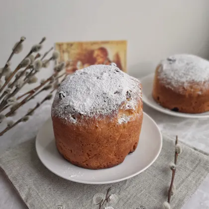 Дрожжевой кулич без замеса