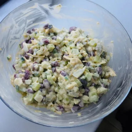 Салат с фасолью или «Что нашла в холодильнике»😉 #LerikaFood