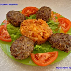 Котлеты из куриных потрошков