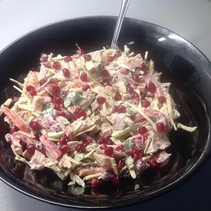 Салат с копчёной курицей