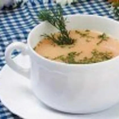 Кисломолочный суп с укропом