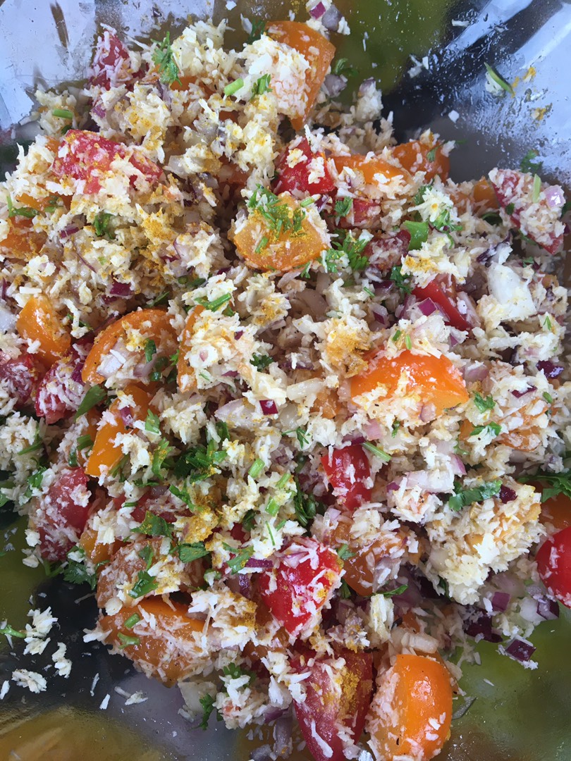 Кокосовый самбал с овощами