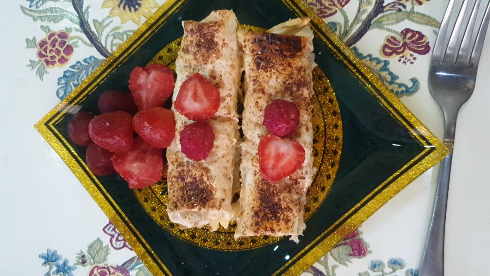 Творожные рулетики из лаваша