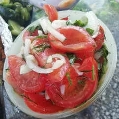 Быстрые маринованные🍅 помидоры к шашлыку