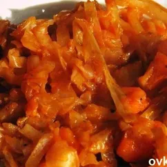 Тушеная капустка, очень вкусно