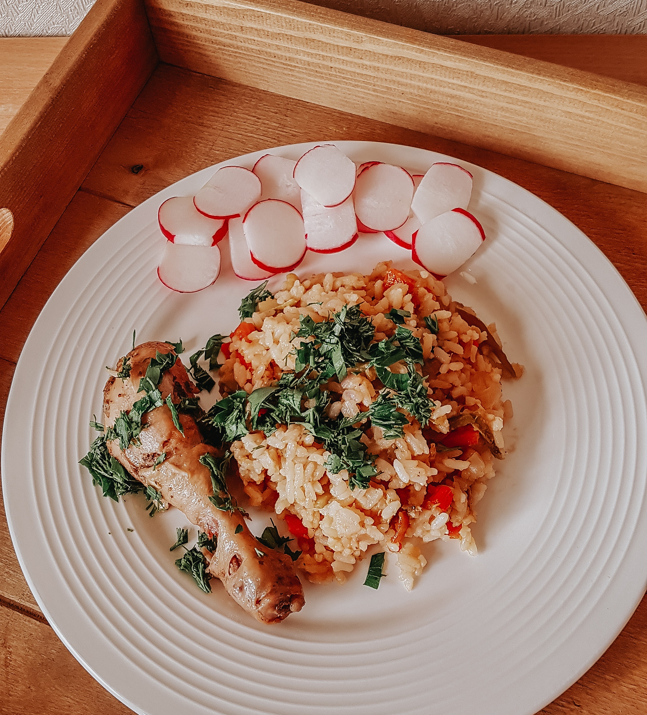 Рис с овощами и сочной курочкой 🍽🍽🍽