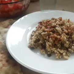 Рецепт булгура с зелёной чечевицей 🍽