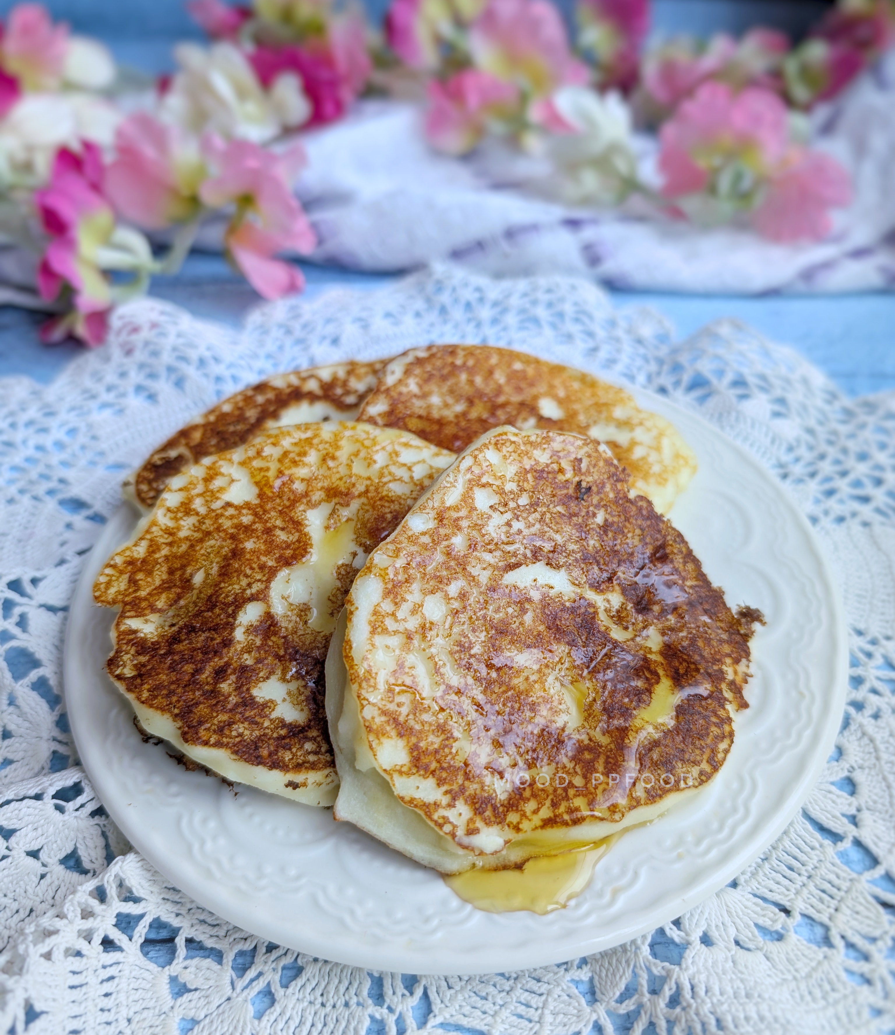 ПП Оладьи из двух видов творога 🥞