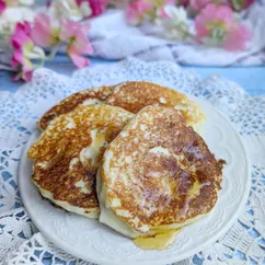 ПП Оладьи из двух видов творога 🥞