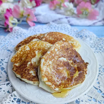 ПП Оладьи из двух видов творога 🥞