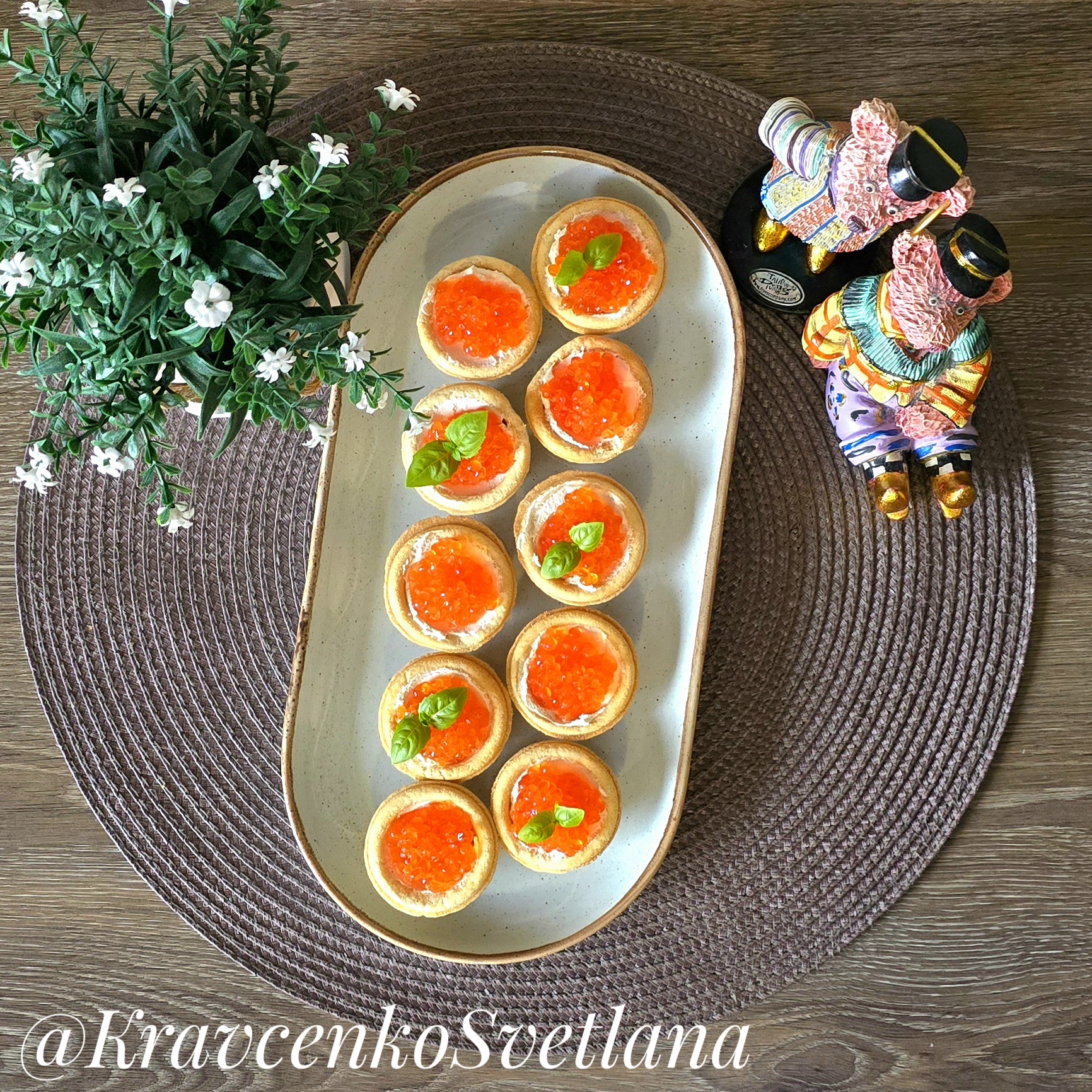Тарталетки с икрой для праздничного стола